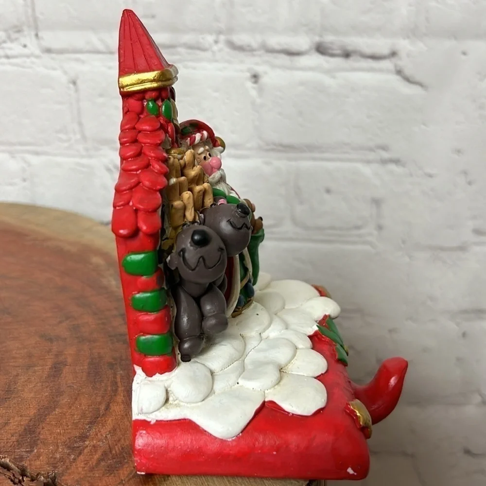 RARE Pair of VIntage Christmas Stocking Holders